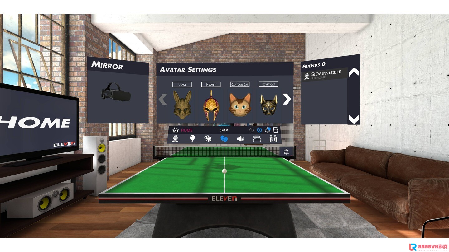 [Oculus quest] 乒乓球模拟器 VR（Eleven Table Tennis）3862 作者:admin 帖子ID:3541 